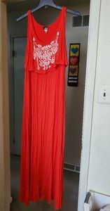 Deb coral maxi dress